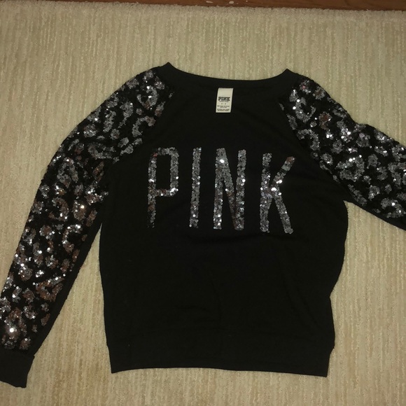 PINK Victoria's Secret Sweaters - Sparkly Sequined love pink sweater❤️